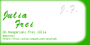 julia frei business card