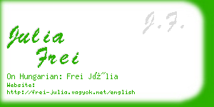 julia frei business card